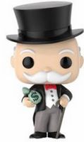 2 Mr. Monopoly w/Money Bags Funko Shop Board Game: Monopoly Funko pop