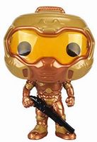 90 Gold Space Marine Gamestop Doom Funko pop