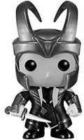 36 B&W Helmeted Loki Hot Topic Marvel Comics Funko pop