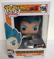 156 Metallic Super Saiyan God Super Saiyan Vegeta GameStop Dragonball Z Funko pop