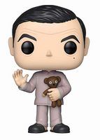 786 Mister Bean w Bear Pajamas CHASE Mr. Bean Funko pop